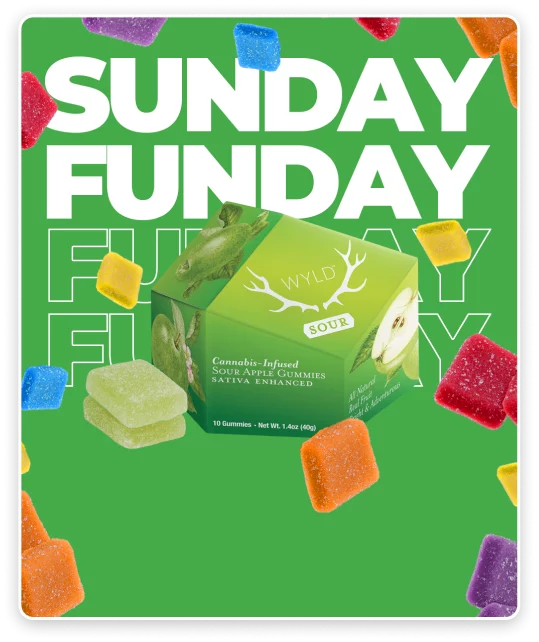 WYLD Cannabis-Infused Gummies - Sunday
Funday