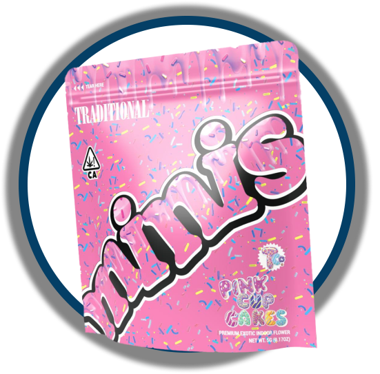 Traditional Minis Flower Pink Cup Cakes