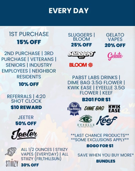 Everyday specials details