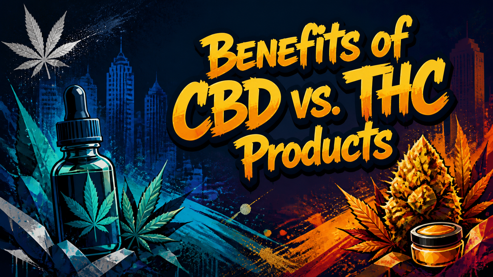 Benefits of CBD vs THC Products in North Hollywood